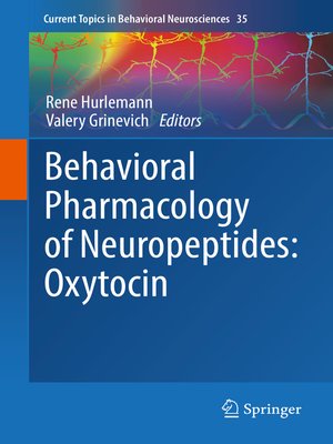 cover image of Behavioral Pharmacology of Neuropeptides